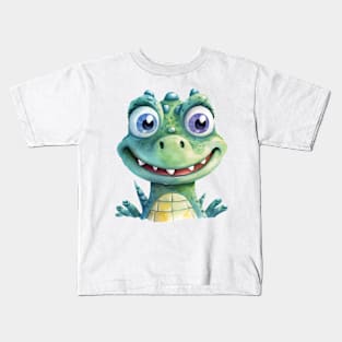 Crocodile Watercolor Kids T-Shirt